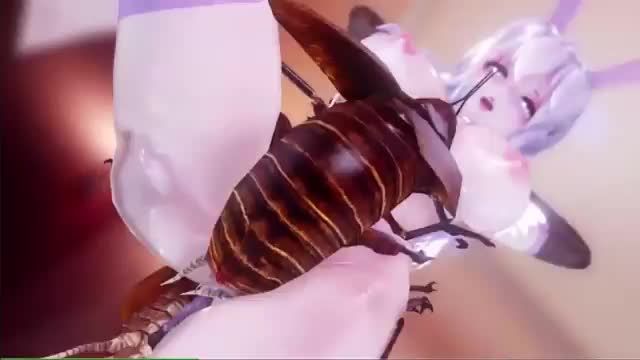 刺激动漫猎奇虫交视频少女被两只蟑螂飞虫爆插双穴