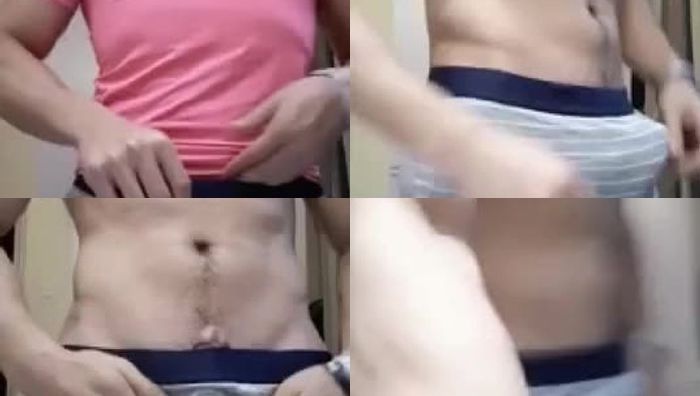 精神小伙男同志出租房自慰打飞机不停加速猛撸狂喷精液视频