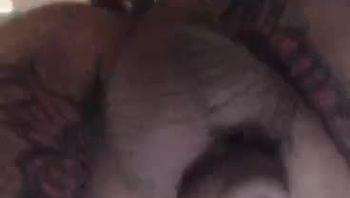 纹身已婚TS伪娘与前男友男同志偷情被大鸡巴操到前列腺高潮疯狂喷尿视频