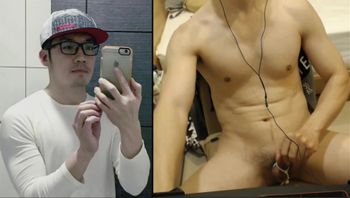 白衣斯文眼镜男同志自拍撸屌贱态至极视频